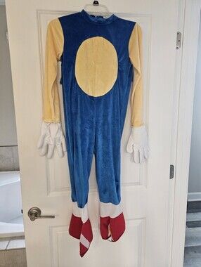 Sonic Jumpsuit Costume with Sonic Head Piece